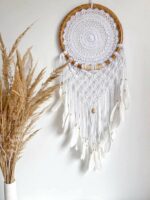 dreamcatcher z makramy pleciony