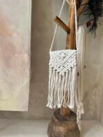 torebka pleciona z makramy