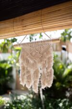 Makrama na ścianę ze sznurka boho