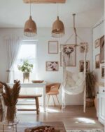 Boho Woven Hanging Chair BALI BALI - Image 2