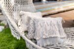 Handwoven Boho Macrame Cushion Cover with Fringes TIGA 40x40 - Image 6