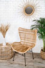 duży fotel rattanowy z Bali