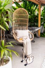 Huśtawka rattanowa ręcznie robiona