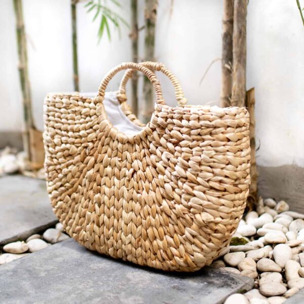 Ręcznie robiona torebka koszyk na lato