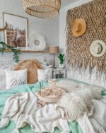 pled boho z frędzlami