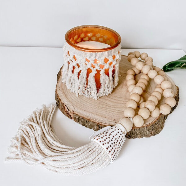 chwost z muszlą boho