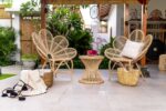 Rattanowy stolik do salony handmade