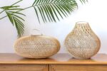 Ręcznie plecione lampy z rattanu