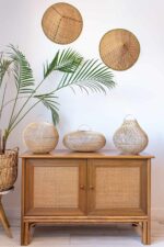 Ręcznie robione klosze rattanowe