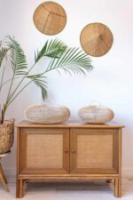 Klosz pleciony z rattanu z Bali