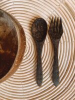 sztućce i miseczki kokosowe z bali
