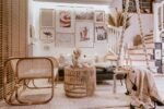 fotel rattanowy vintage