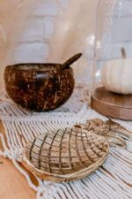 podstawka mosiężna ananas