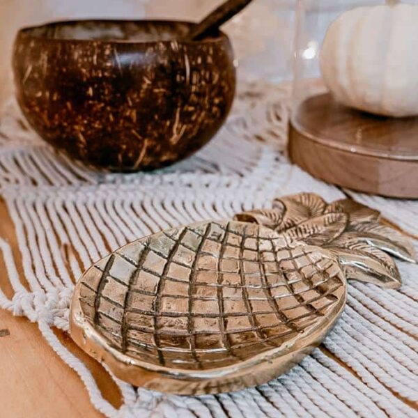 podstawka mosiężna ananas