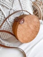 Bali torebka okrągła rattanowa