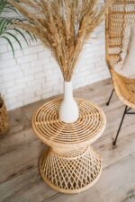 stolik rattanowy pleciony