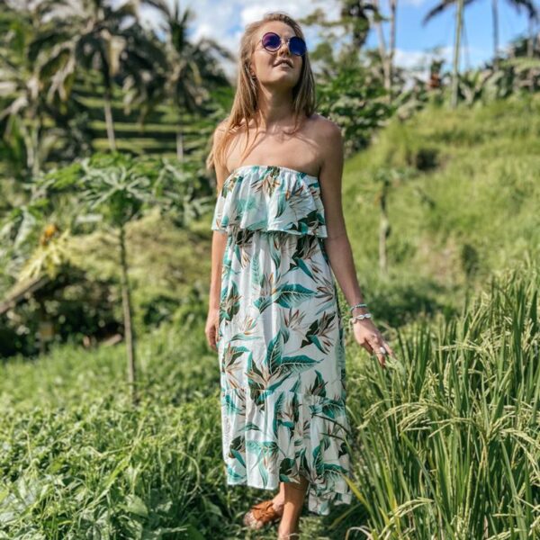 sukienka boho kwiatowa