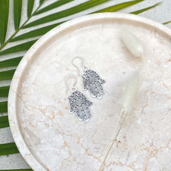 kolczyki ręka fatimy