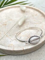 srebrna bransoletka z muszelek