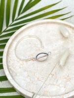 bransoletka srebrna z muszelek