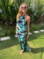 sukienka w liscie boho