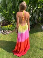 tęczowa sukienka tie dye