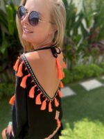 sukienka boho frędzle