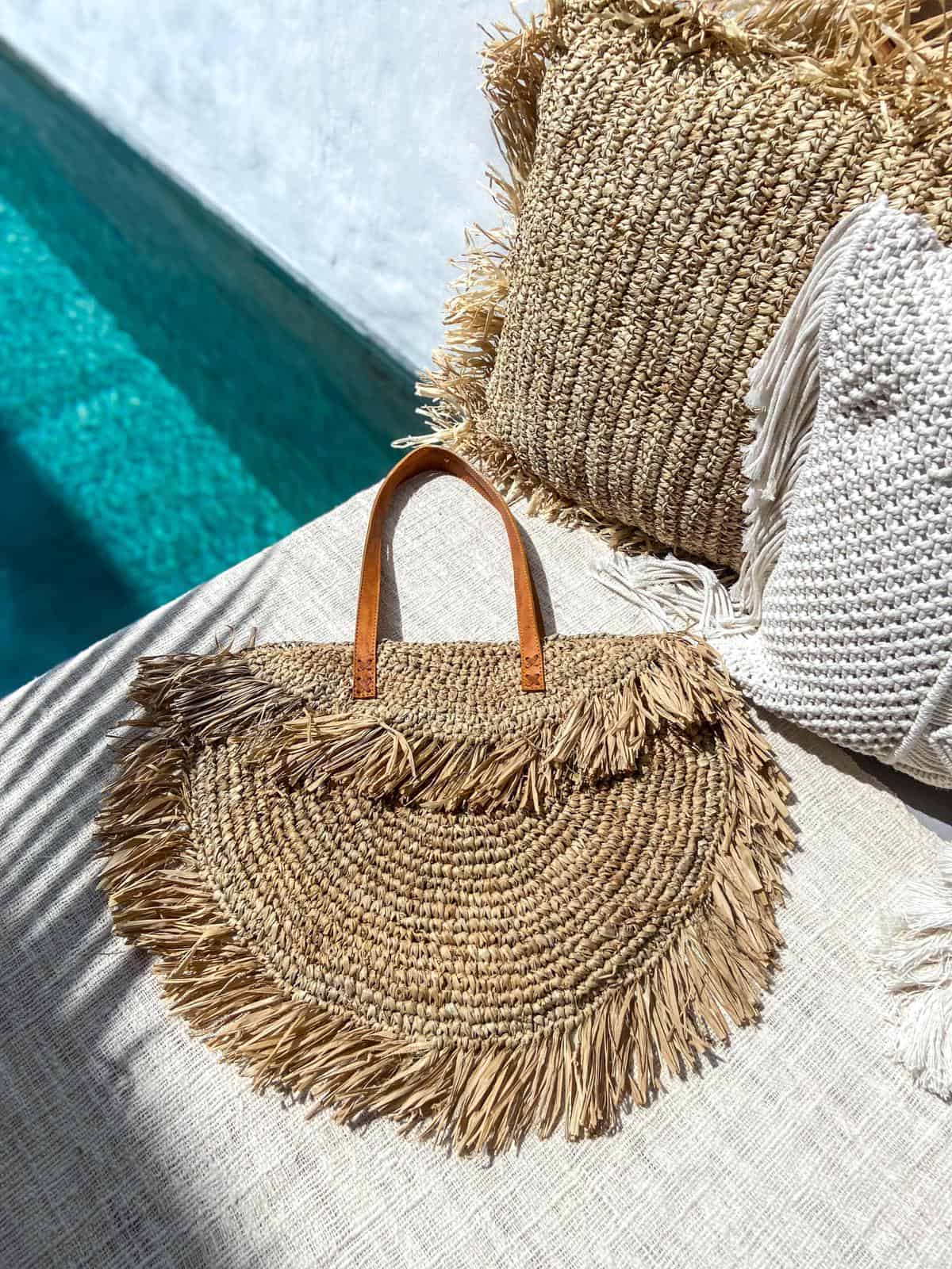 torebka-boho-rafia torebka z rafii duża