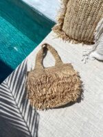 torebka z rafii pleciona