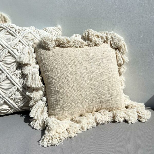 poszewka z frędzlami boho