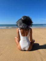 kapelusz słomkowy czarny