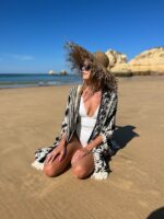 kapelusz słomkowy brązowy damski