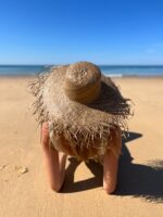 kapelusz słomkowy brązowy