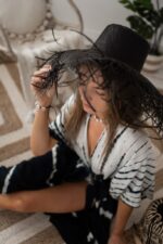 kapelusz słomkowy czarny