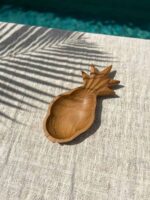 Teak Wood Bowl – ANANAS Shape - Image 2