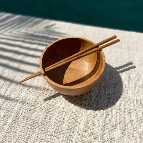 miseczka z pałeczkami teakowa