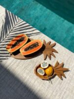 deska teakowa dekoracyjna