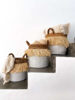 kosze ozdobne styl boho