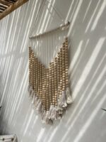 dekoracje ścienne boho drewniane
