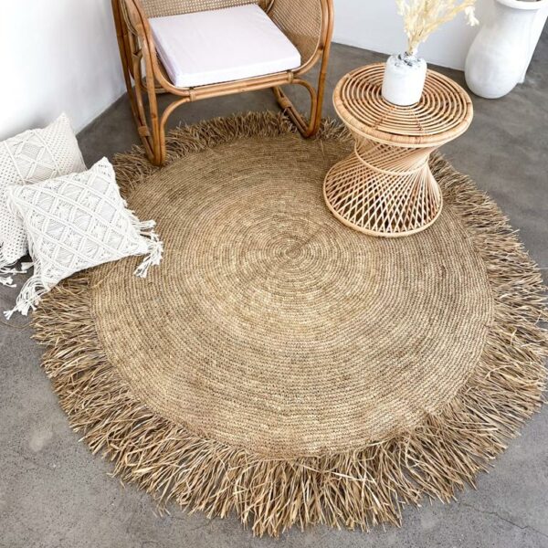 dywan z rafii słomkowy