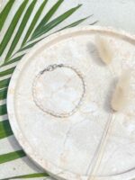 bransoletka z białych pereł