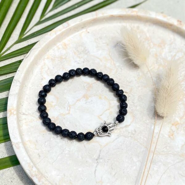 bransoletka z lawy wulkanicznej