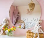 żyrandol z koralików beżowy