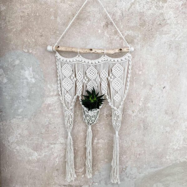 makrama na doniczkę