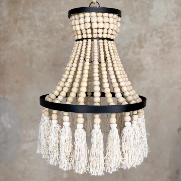 żyrandol z koralików boho