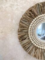 lustro z frędzlami boho