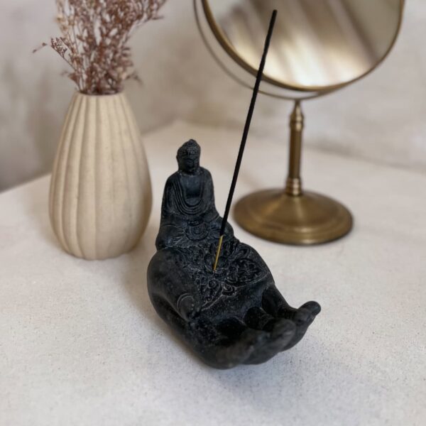 podstawka na kadzidło w kształcie buddy