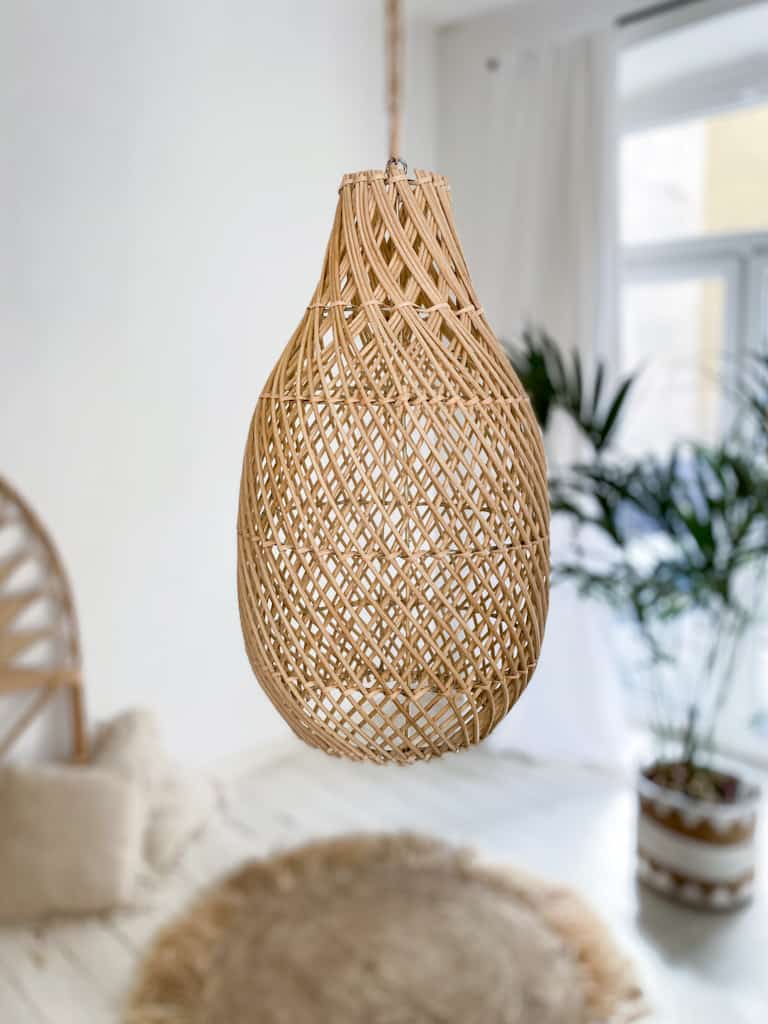 lampa-boho-rattanowa klosz rattanowy boho