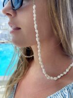 łańcuszek do okularów muszelki