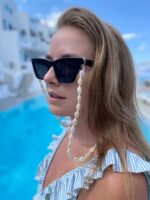 Łańcuszek do okularów muszelki